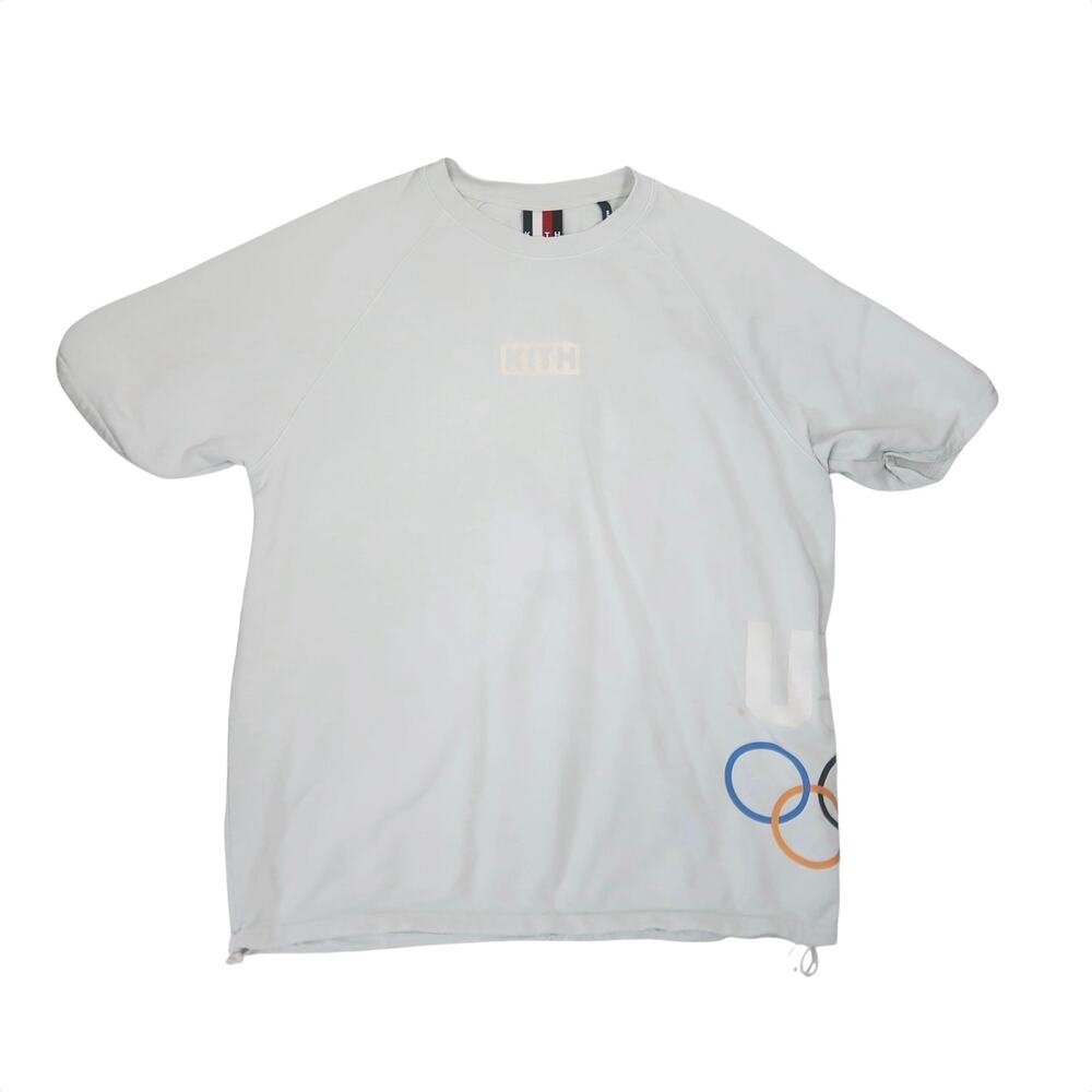 Kith for Team USA 5 Rings Howard Tee White Mens Medium